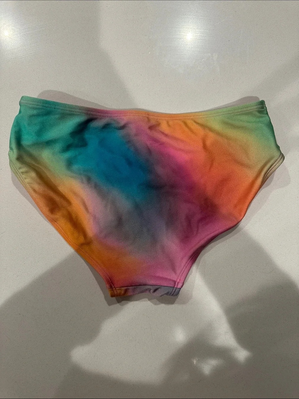 Cat & Jack Pink Multi Rainbow Tie-Dye Girls Bikini Set